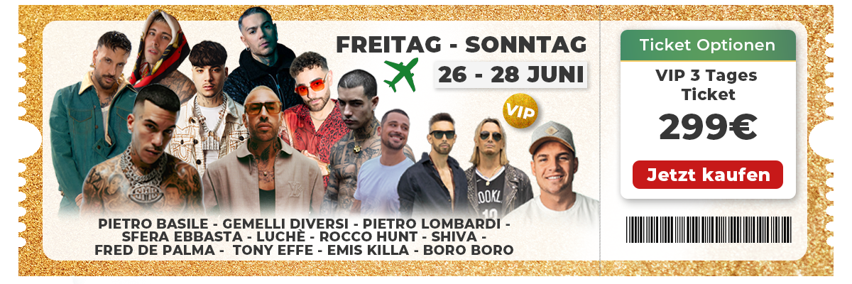 VIP Freitag Samstag und Sonntag