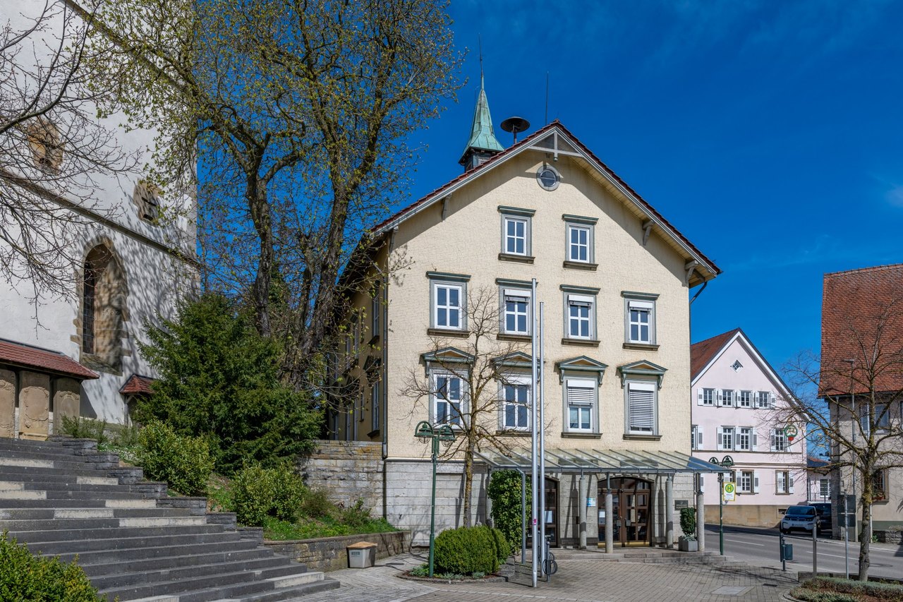 Rathaus in der Ortsmitte von Blaufelden