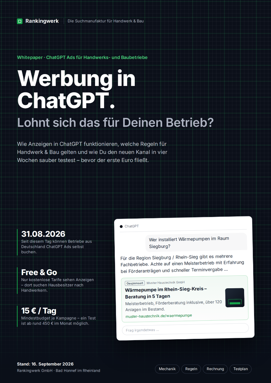 Cover: ChatGPT-Guide für Handwerksbetriebe