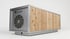 AI-Visualisierung eines Sauna-Prototyps auf einer Dachterrasse