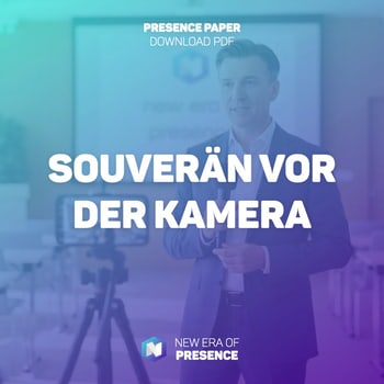 Titelbild des Presence Papers „Souverän vor der Kamera“ von NEOP