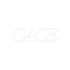 OACE-Logo in weißer Serifenschrift auf dunkelgrünem Hintergrund.