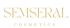 Goldener Text "SEMSERAL COSMETICS" auf dunkelgrünem Hintergrund.