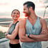 Healthy couple supported by family practice care and wellness guidance