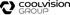 Logo der Coolvision Group mit einem sechseckigen Symbol, das eine Kamera-Blende darstellt.
