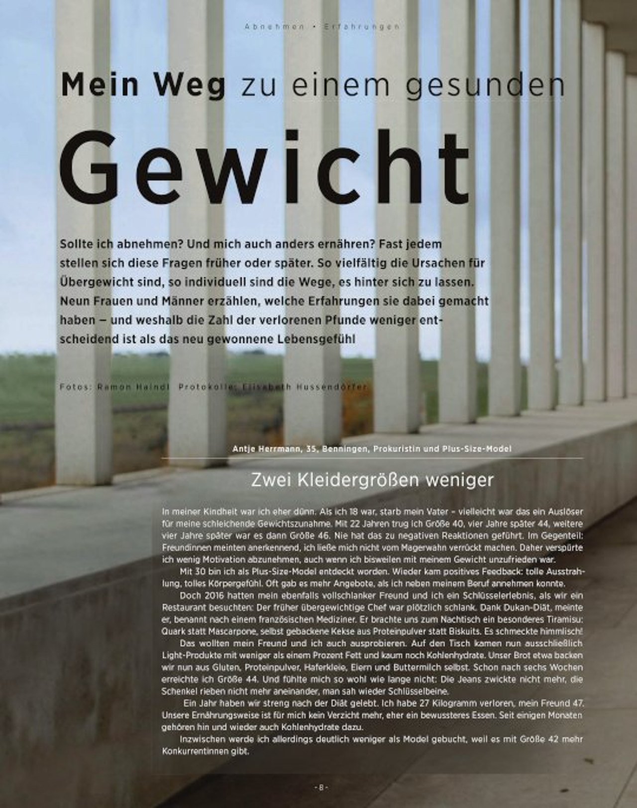 Mein Weg zu einem gesunden Gewicht.