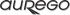 Logo mit dem Wort "aurego" in Schwarz mit grauem Schatten.