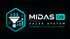 Midas OS Sales System Logo mit Verkaufstrichter-Icon und Slogan für mehr Anfragen, qualifizierte Leads und Umsatz.
