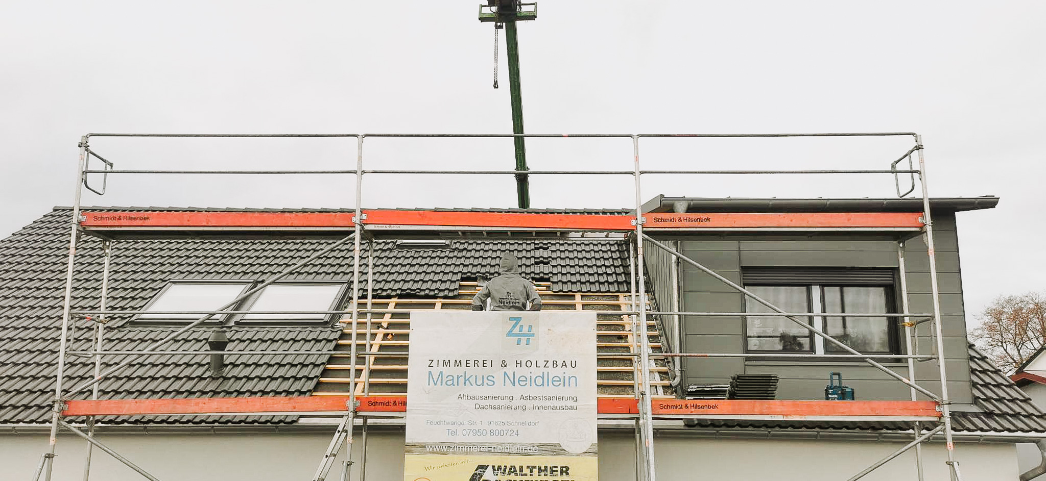Dachgaube am bestehenden Haus in Dinkelsbühl – Zimmerei Neidlein