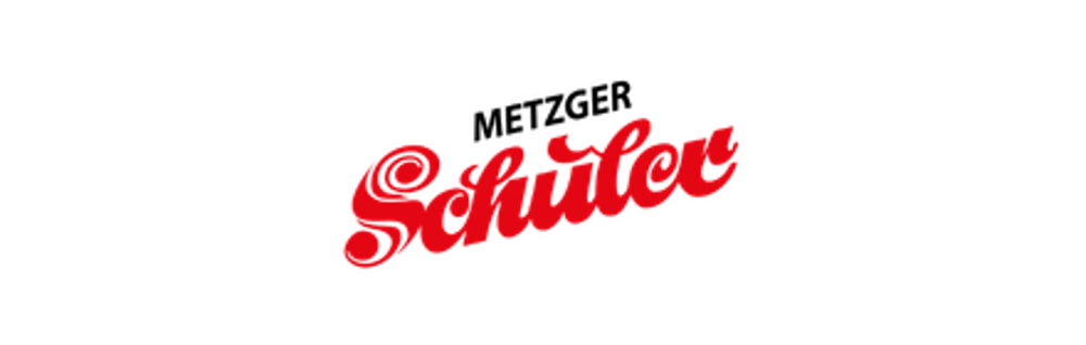 Roter Schriftzug Schüler in einer geschwungenen Retro-Schriftart auf schwarzem Hintergrund.