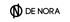 Das schwarze De Nora-Logo zeigt ein N in einem Kreis und den Text "DE NORA" daneben.