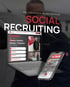 Laptop und Smartphone zeigen Social-Media-Anzeigen für Personalbeschaffung, mit Text "SOCIAL RECRUITING" und "4-TAGE WOCHE?".