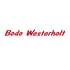 Roter Schriftzug Bodo Westerholt in kursiver Schrift auf weißem Hintergrund.