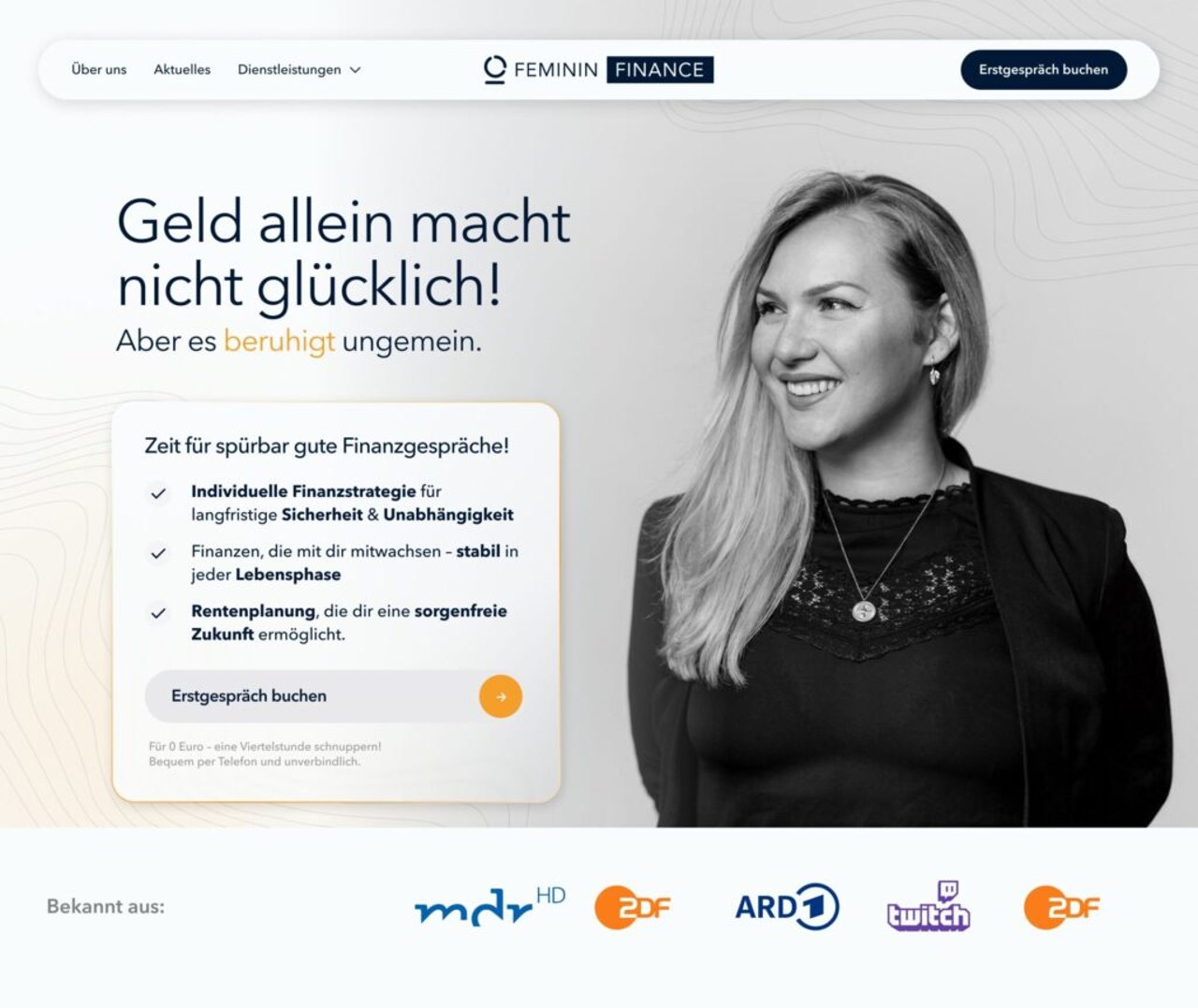 Feminin Finance Website nachher