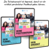 Drei Tablets zeigen Werbebanner für ein Live-Webinar zu KI-Geheimnissen, Positionierung, Funnel und Angeboten.