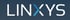 Linksys-Logo mit weißem Text und blauem, pfeilförmigem "X" auf dunkelblauem Hintergrund.