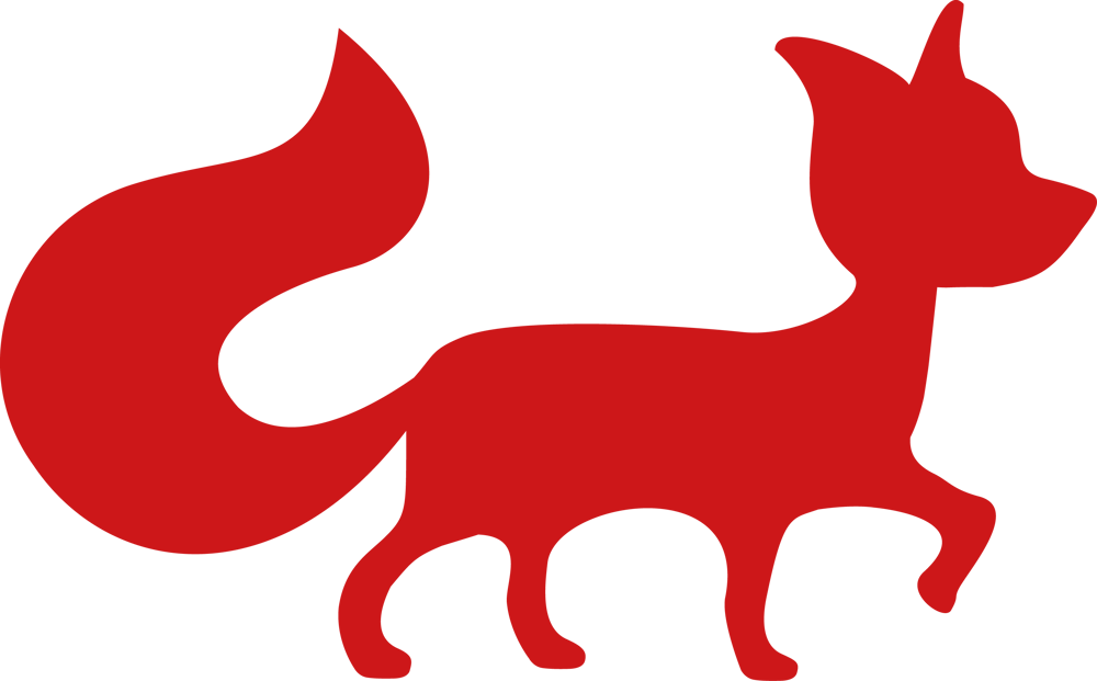 Red fox mascot of the Peter Sechehaye PR agency