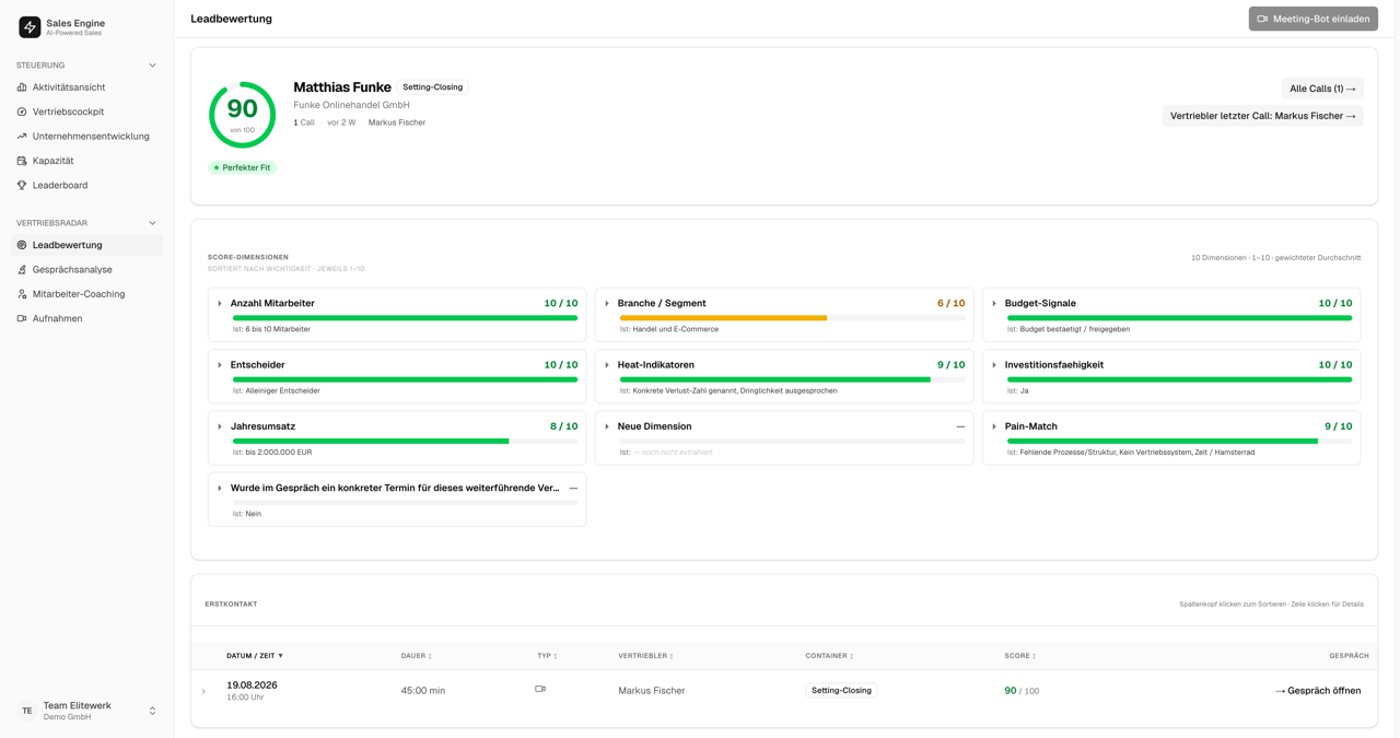 Mitarbeiter-Coaching in der Sales Engine