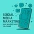 Smartphone mit Daumen hoch, Herz, Sprechblase und Play-Symbol; Text: „SOCIAL MEDIA MARKETING IHRE MARKE WIRD ERLEBBAR“.