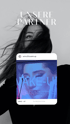 Videoproduktion TN Production - Schwarz-Weiß-Porträt einer Frau mit windzerzaustem Haar, darüber der Text UNSERE PARTNER und eine Instagram-Vorschau