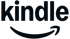 Kindle logo with the word "kindle" in black above a black Amazon smile.