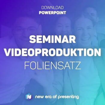 Titelbild des kostenlosen Foliensatzes „Seminar Videoproduktion“ von NEOP