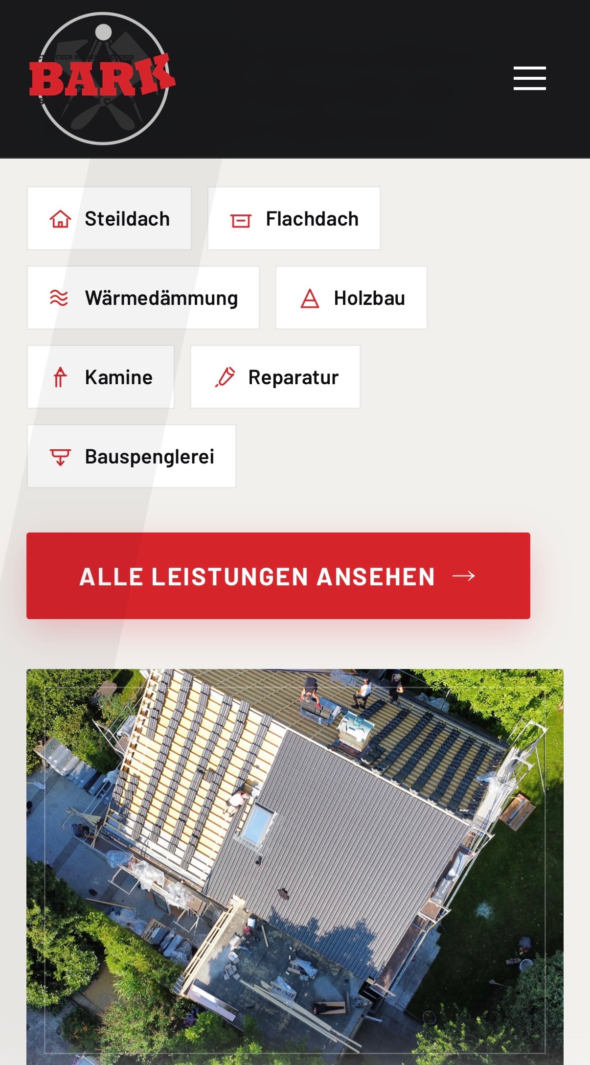 Bildidee: Screenshot der mobilen Ansicht