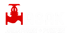 Rotes Logo mit Wasserhahn und dem Text "HASAK ARMATUREN + PUMPEN" auf grünem Hintergrund.