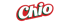 Chio-Logo in Rot und Dunkelgrün mit weißer Umrandung auf grünem Hintergrund.