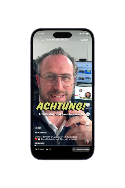 Das Video zum Hochschulinformationstag der HafenCity Universität Hamburg auf dem Smartphone