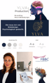 Branding-Collage für YLVA Production mit Text "Die neue Art von Webdesign. Psychologisch gedacht." und Logos.
