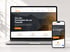 Responsive Website-Anzeige von Dachbau auf Laptop und Smartphone mit dem Text: Von der Dachspitze bis zur Fassade.