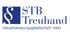 STB Treuhand Steuerberatungsgesellschaft mbH Logo mit Paragraphenzeichen in blauem Quadrat.