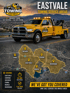 Towing Eastvale service area map showing fast roadside assistance coverage across Eastvale and nearby Riverside County cities