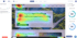 Heatmap einer Website mit Text "Beratung für nachhaltige Unternehmensentwicklung", umgeben von Bäumen und Wasser.