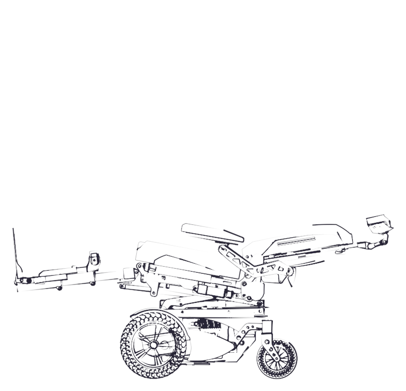 RP1 BIONIC in Liegeposition (Linienzeichnung)