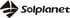 Solplanet-Logo mit einer Raute, die in vier Segmente unterteilt ist, und dem Schriftzug "Solplanet".