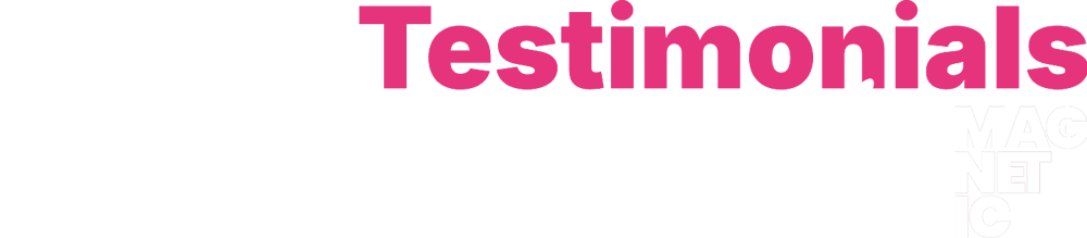 Weißes "MAGNETIC" Logo - Videoproduktion München
