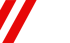 Dunkelgrüne Fläche mit zwei diagonalen roten Streifen oben links.