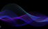 
Das Bild zeigt ein digitales, abstraktes Wellenmuster aus vielen kleinen Punkten. Die Punkte sind in den Farben Blau und Lila gehalten und erzeugen einen leuchtenden, neonähnlichen Effekt vor einem schwarzen Hintergrund. Die Wellen bewegen sich in einer sanften, fließenden Bewegung über das Bild, ähnlich einem Schallwellen- oder Frequenzdiagramm. Die Grafik wirkt modern und technologisch.