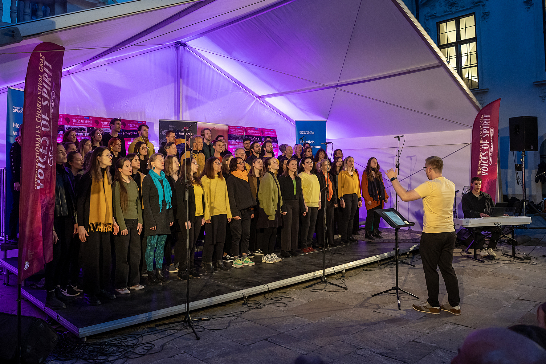 Sing In Graz at the Long Night of Choirs in the Landhaushof, Voices of Spirit 2026, Graz