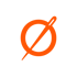 Orangefarbene Nadel durch ein Kreisloch auf dunkelgrünem Hintergrund.