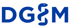 Blaues Logo mit den Buchstaben "DG" gefolgt von einem Äskulapstab, der ein "S" formt, und dem Buchstaben "M".