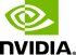 Grünes NVIDIA-Logo mit stilisiertem Auge und dem Namen "NVIDIA" darunter in Großbuchstaben.