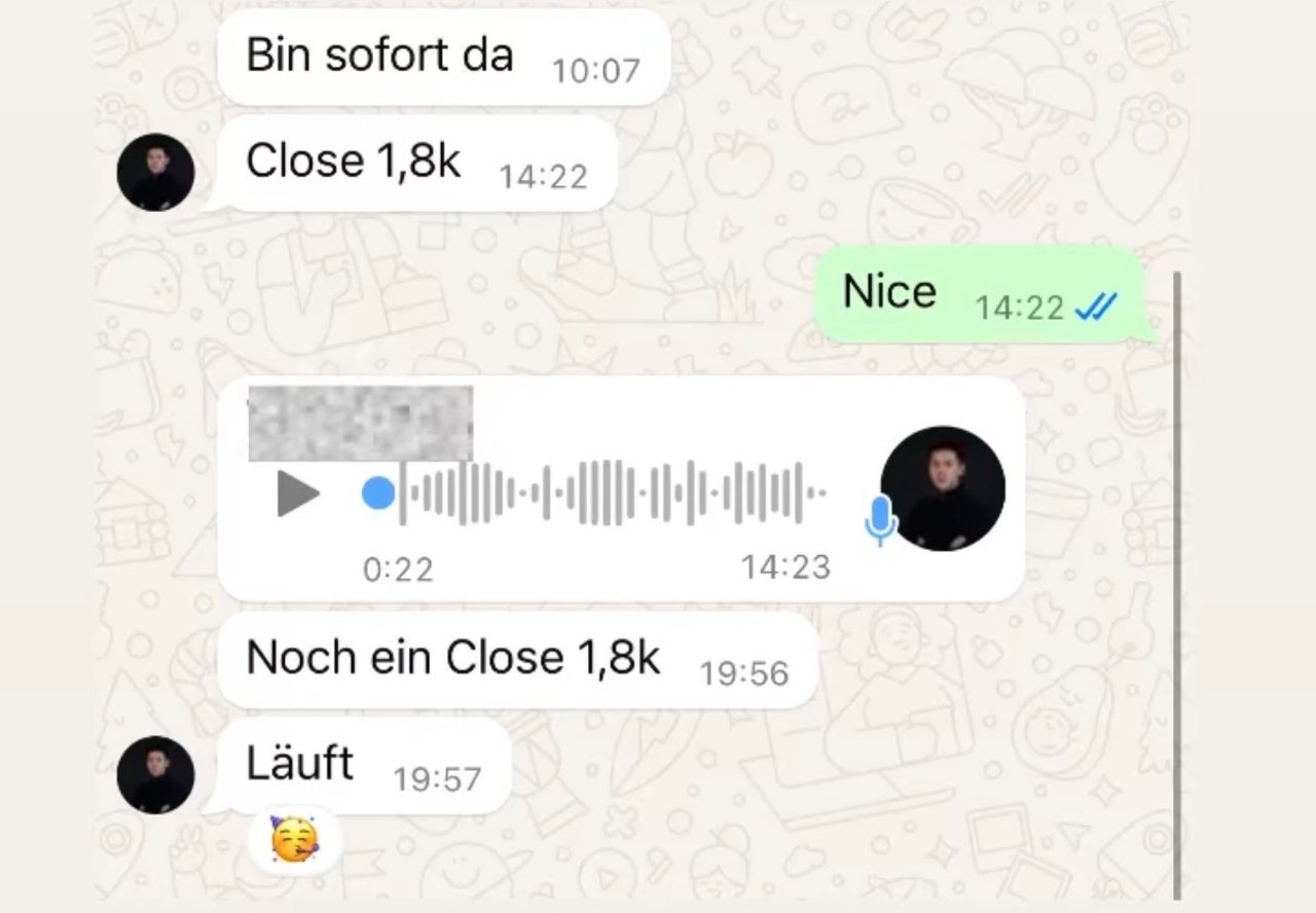 Kundenergebnis: mehrere Closes à 1,8k