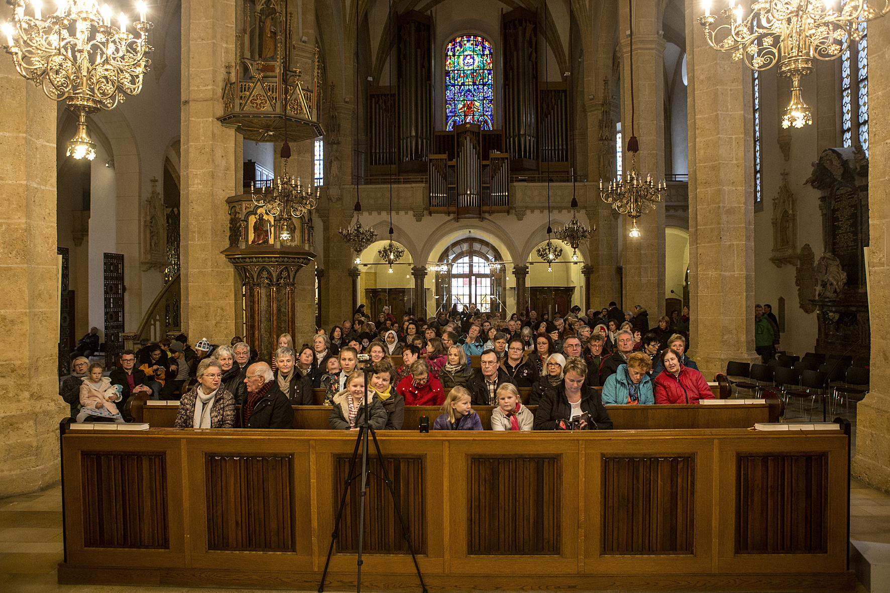 Ensemble Krieglach Vocal singing in the Grazer Stadtpfarrkirche, Voices of Spirit 2016, Graz