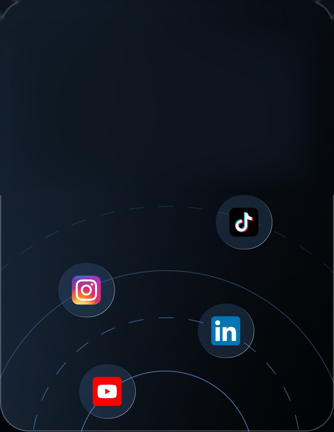 TikTok, Instagram, LinkedIn und YouTube