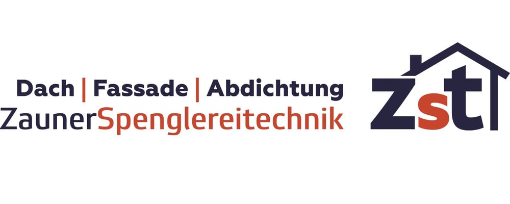 Logo von Zauner Spenglereitechnik für Dach, Fassade und Abdichtung mit Haus-Symbol und dem Kürzel zst.