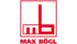 Logo von Max Bögl, Referenzkunde von INTI Solution im Infrastruktur- und Tunnelbau.