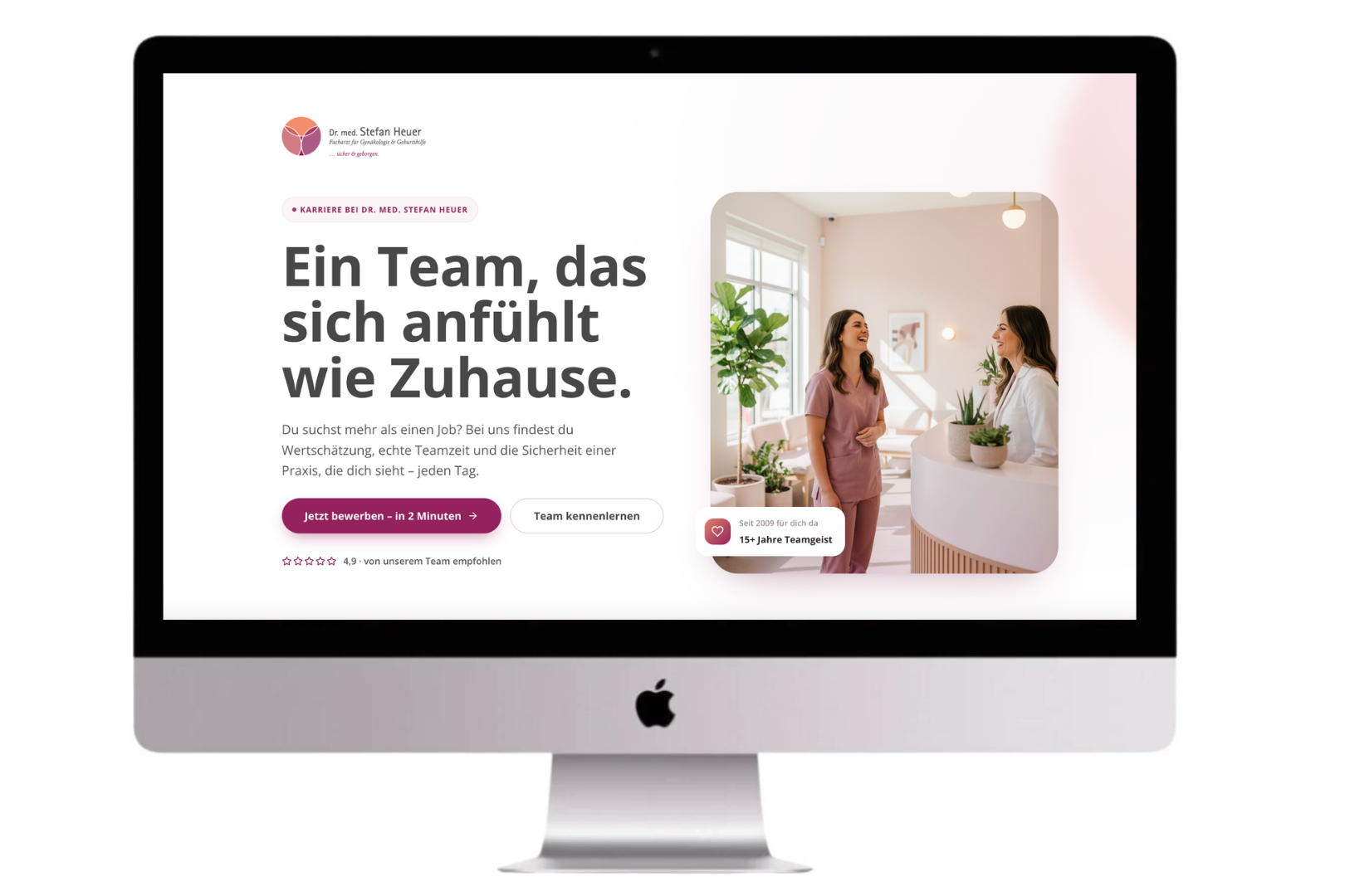 Website, Recruitingfilm und Praxisfotografie